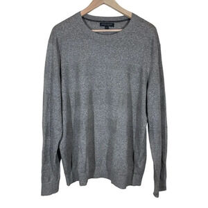 BANANA REPUBLIC Mens Gray Silk Linen Pullover Crewneck Sweater Size XL